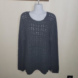 Coco + Carmen Cozy Gray Women's Sweater Size L/XL